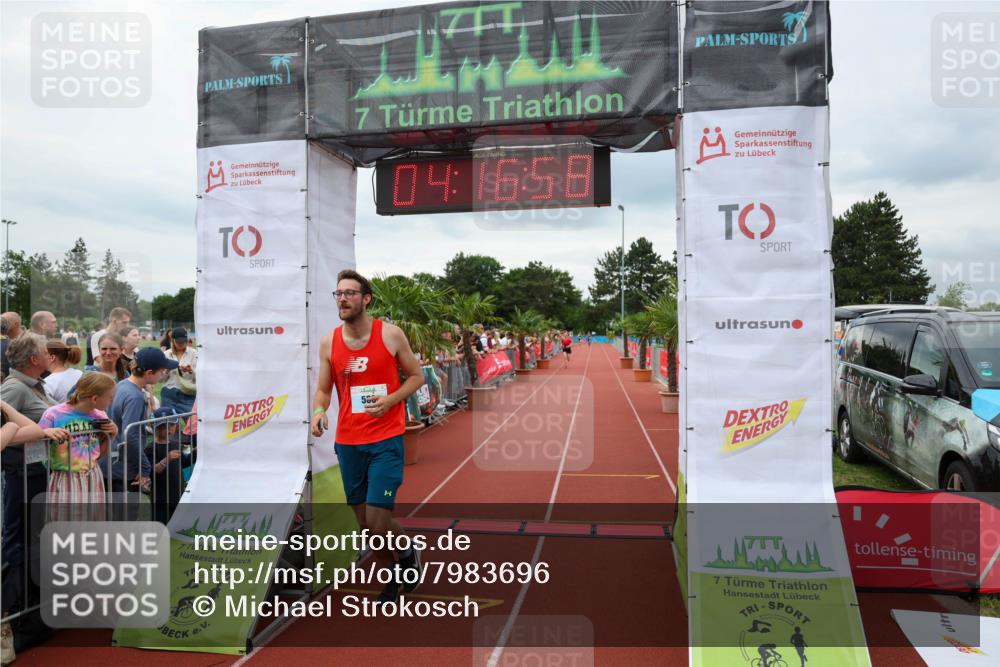 15.06.2025 - 7 Türme Triathlon Michael Strokosch http://msf.ph/oto/7983696 15.06.2025 14:16:58 Ziel 580, 788, 997, 1176 meine-sportfotos.de