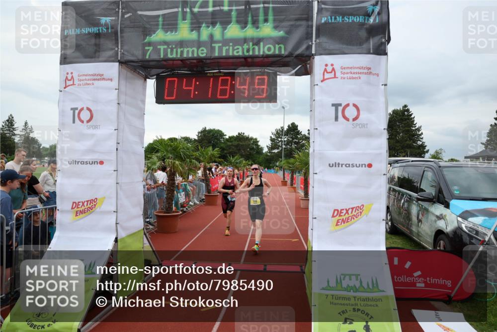 15.06.2025 - 7 Türme Triathlon Michael Strokosch http://msf.ph/oto/7985490 15.06.2025 14:18:48 Ziel 473, 594, 929, 979, 1119 meine-sportfotos.de