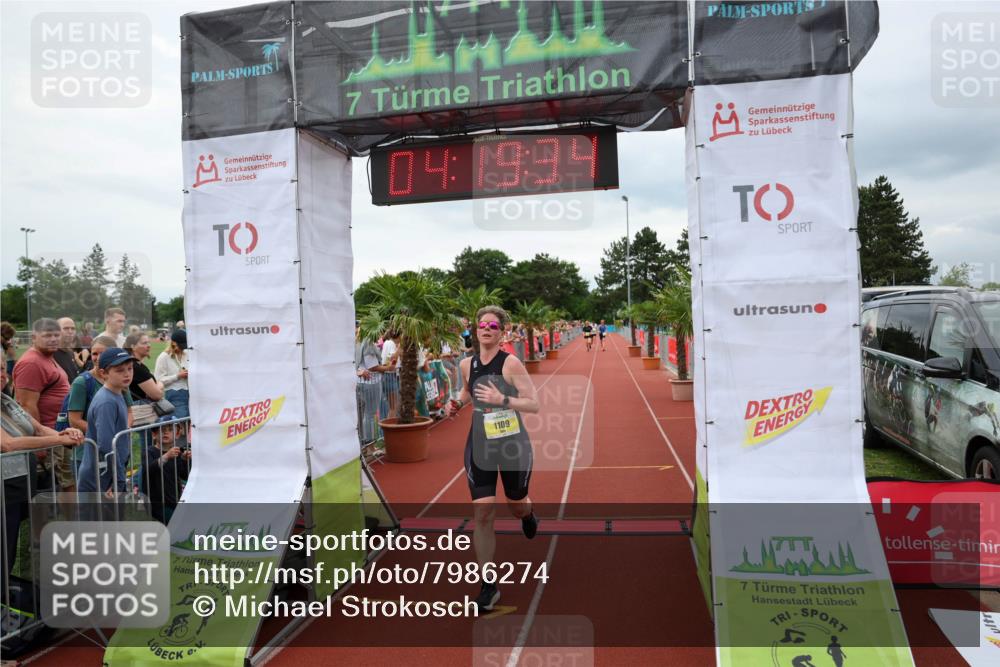 15.06.2025 - 7 Türme Triathlon Michael Strokosch http://msf.ph/oto/7986274 15.06.2025 14:19:33 Ziel 898, 1109, 1141 meine-sportfotos.de