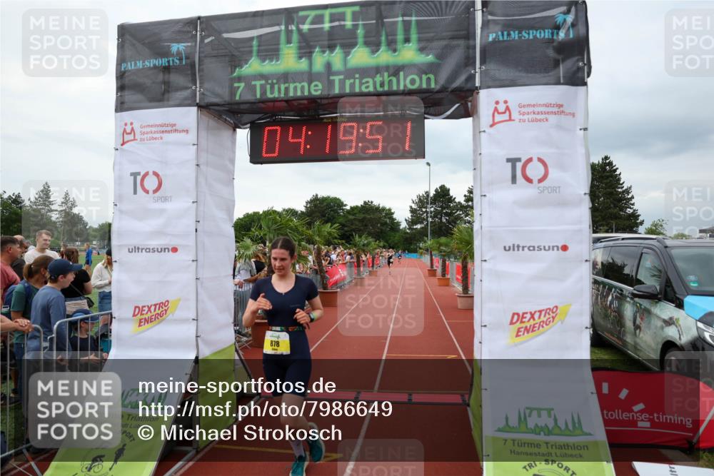 15.06.2025 - 7 Türme Triathlon Michael Strokosch http://msf.ph/oto/7986649 15.06.2025 14:19:50 Ziel 704, 878, 1117 meine-sportfotos.de