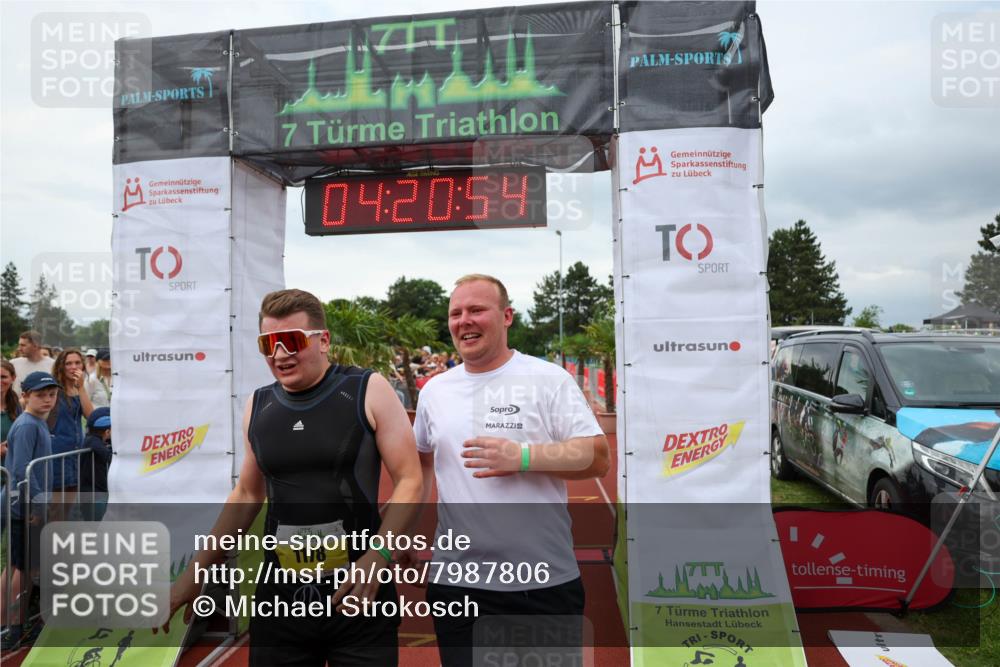 15.06.2025 - 7 Türme Triathlon Michael Strokosch http://msf.ph/oto/7987806 15.06.2025 14:20:53 Ziel 602, 954, 1178 meine-sportfotos.de