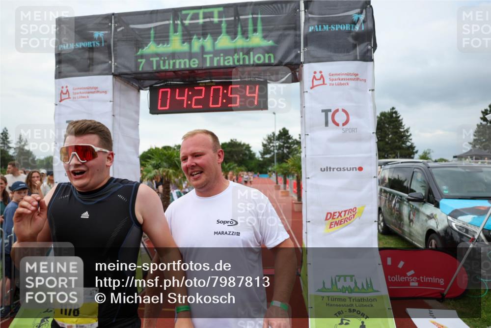 15.06.2025 - 7 Türme Triathlon Michael Strokosch http://msf.ph/oto/7987813 15.06.2025 14:20:54 Ziel 602, 954, 1178 meine-sportfotos.de