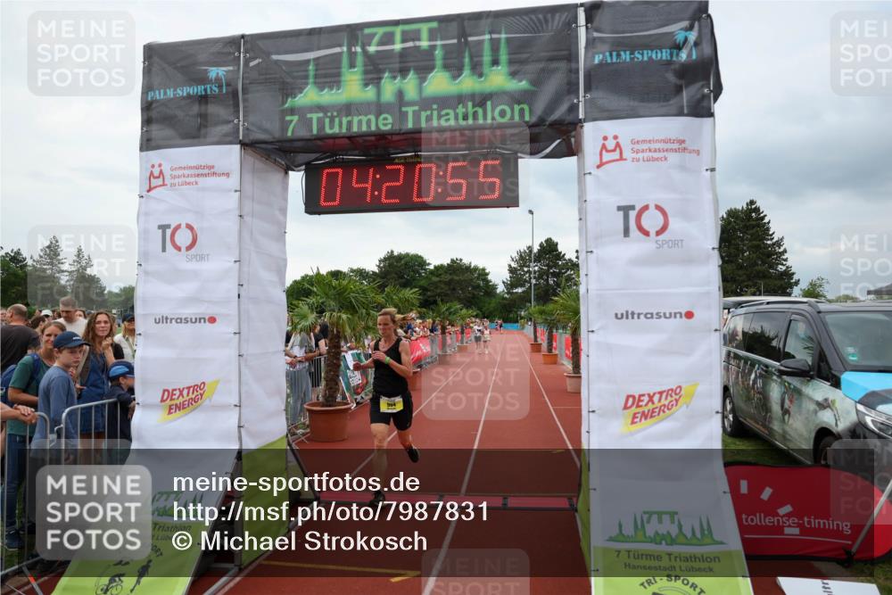 15.06.2025 - 7 Türme Triathlon Michael Strokosch http://msf.ph/oto/7987831 15.06.2025 14:20:55 Ziel 602, 954, 1178 meine-sportfotos.de