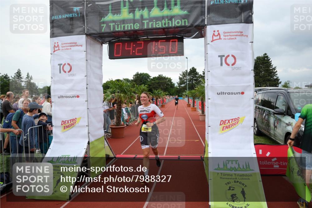 15.06.2025 - 7 Türme Triathlon Michael Strokosch http://msf.ph/oto/7988327 15.06.2025 14:21:50 Ziel 470, 1148 meine-sportfotos.de