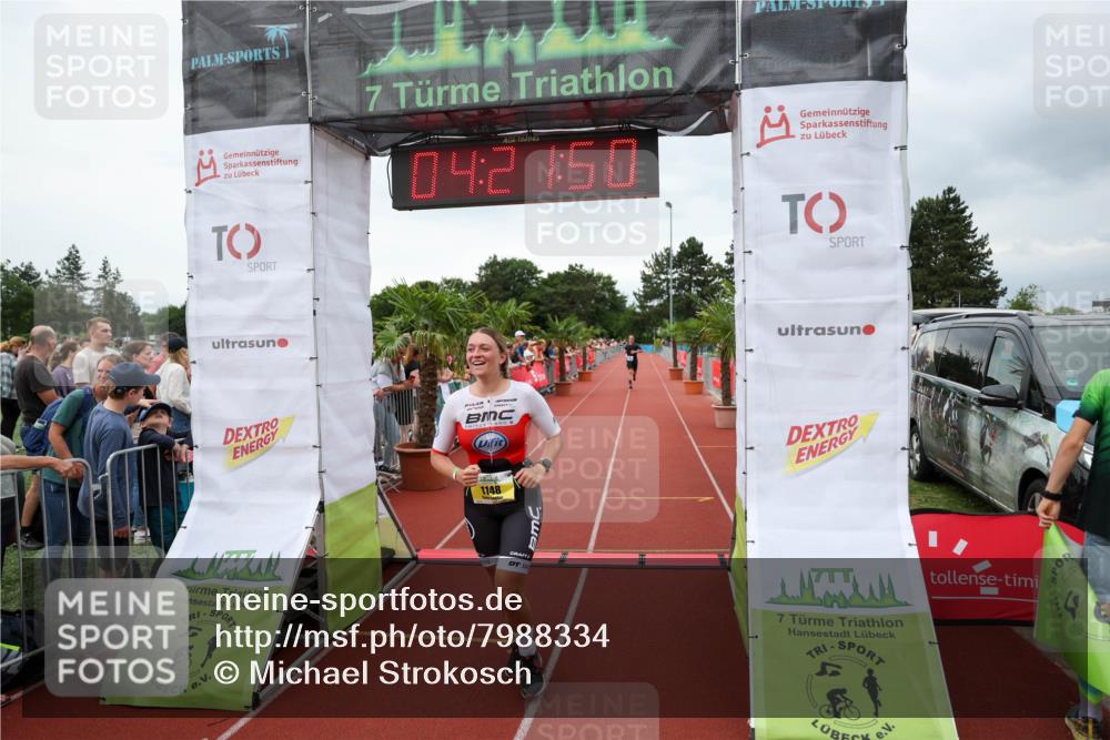 15.06.2025 - 7 Türme Triathlon Michael Strokosch http://msf.ph/oto/7988334 15.06.2025 14:21:50 Ziel 470, 1148 meine-sportfotos.de
