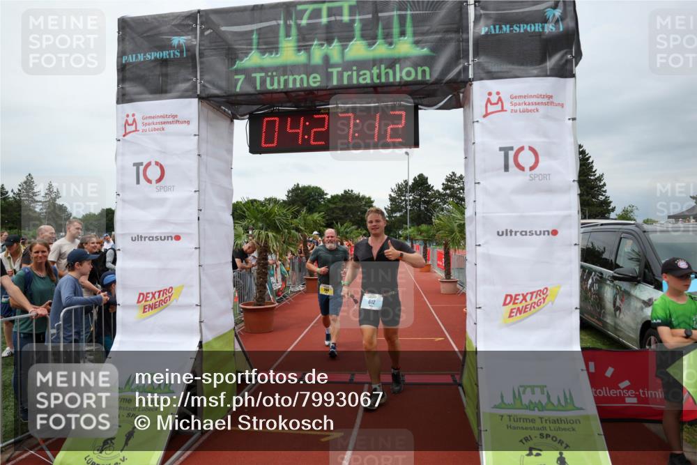 15.06.2025 - 7 Türme Triathlon Michael Strokosch http://msf.ph/oto/7993067 15.06.2025 14:27:12 Ziel 612, 794, 1040 meine-sportfotos.de