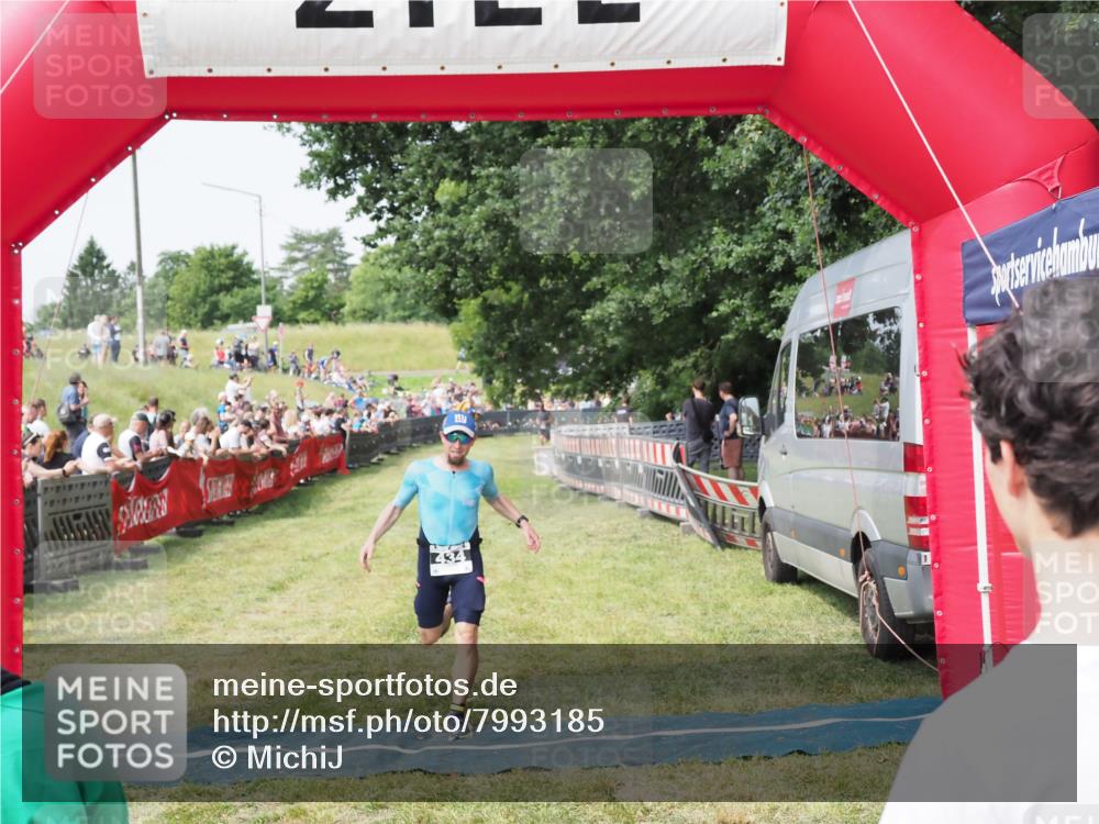 21.06.2025 - 27. Vierlanden-Triathlon MichiJ http://msf.ph/oto/7993185 15.06.2026 11:16:12 Ziel 411, 434 meine-sportfotos.de