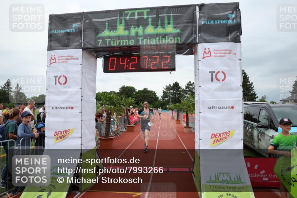 15.06.2025 - 7 Türme Triathlon Michael Strokosch http://msf.ph/oto/7993266 15.06.2025 14:27:22 Ziel 498, 621, 835, 1079 meine-sportfotos.de