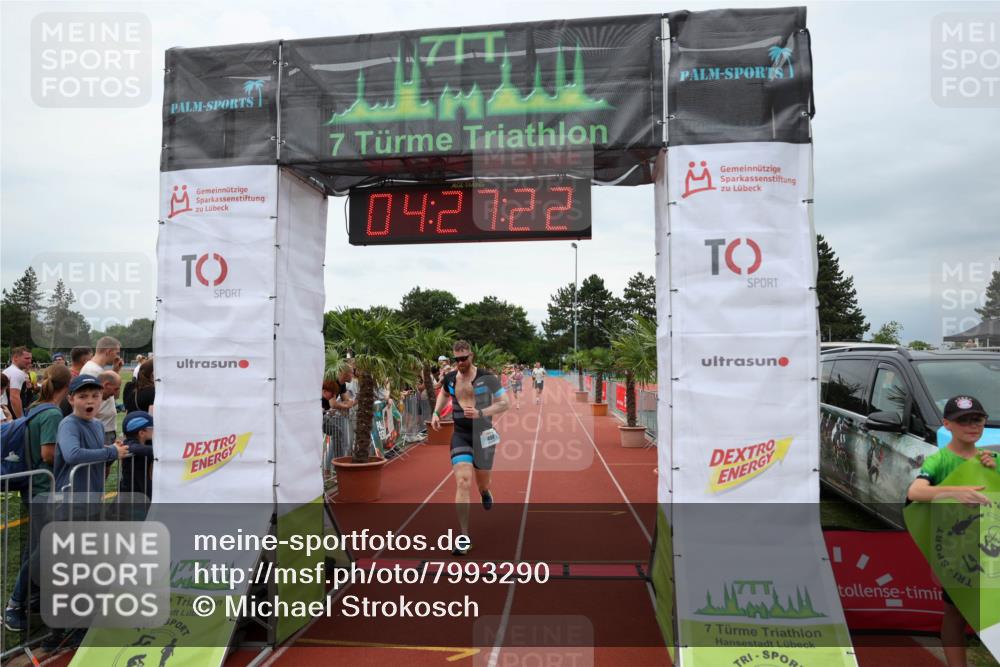 15.06.2025 - 7 Türme Triathlon Michael Strokosch http://msf.ph/oto/7993290 15.06.2025 14:27:22 Ziel 498, 621, 835, 1079 meine-sportfotos.de
