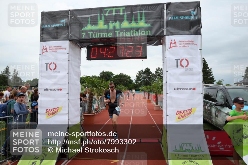 15.06.2025 - 7 Türme Triathlon Michael Strokosch http://msf.ph/oto/7993302 15.06.2025 14:27:22 Ziel 498, 621, 835, 1079 meine-sportfotos.de