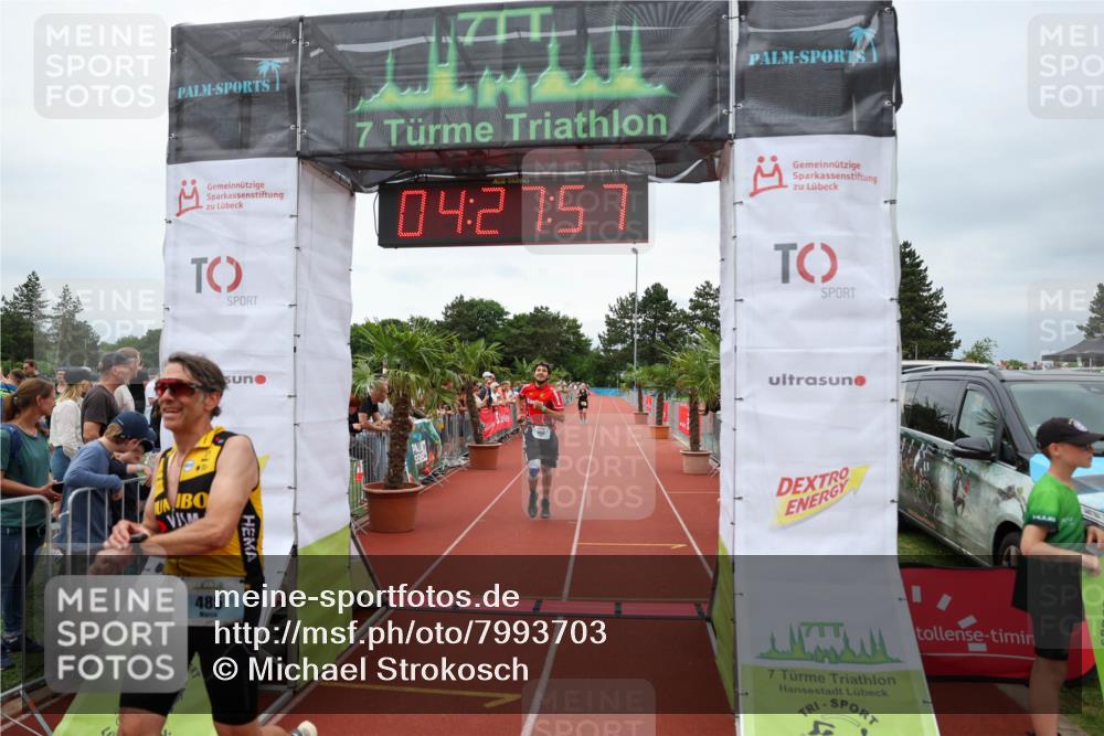 15.06.2025 - 7 Türme Triathlon Michael Strokosch http://msf.ph/oto/7993703 15.06.2025 14:27:57 Ziel 485, 606, 911, 993 meine-sportfotos.de