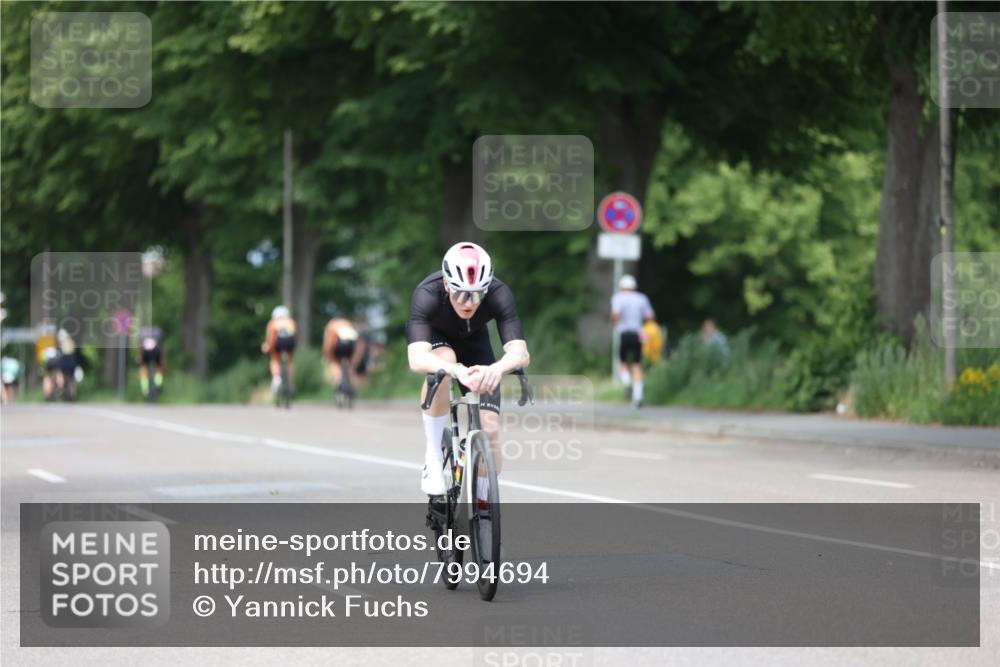 15.06.2025 - 7 Türme Triathlon Yannick Fuchs http://msf.ph/oto/7994694 15.06.2025 13:09:39 Radfahren 607, 705 meine-sportfotos.de