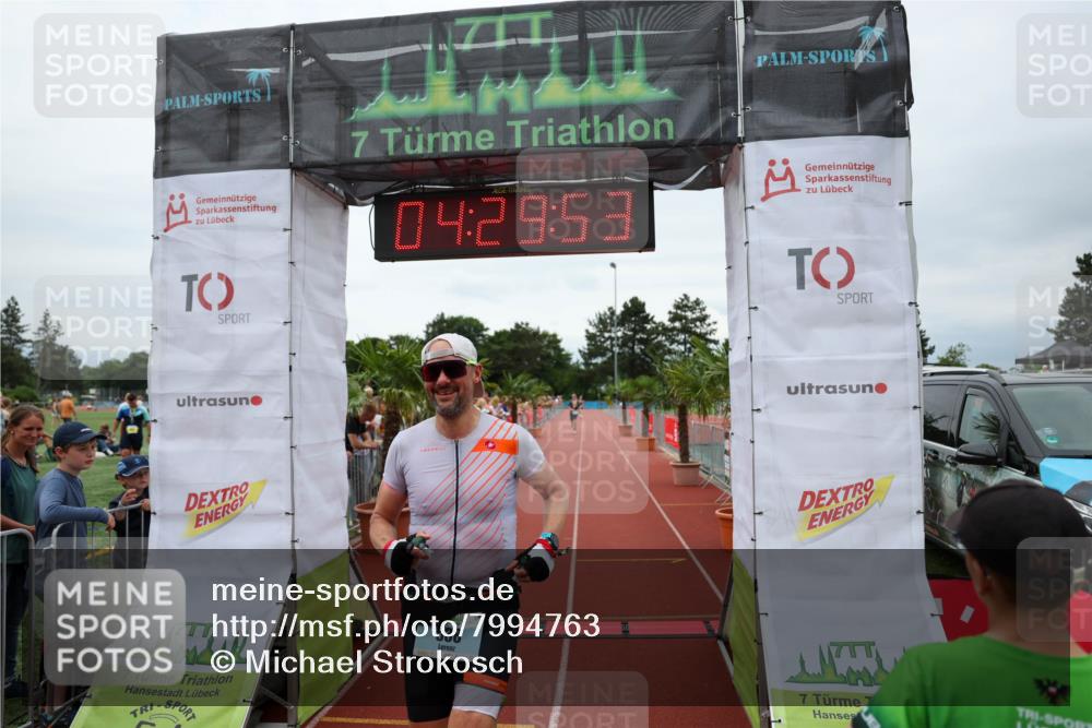 15.06.2025 - 7 Türme Triathlon Michael Strokosch http://msf.ph/oto/7994763 15.06.2025 14:29:52 Ziel 538 meine-sportfotos.de