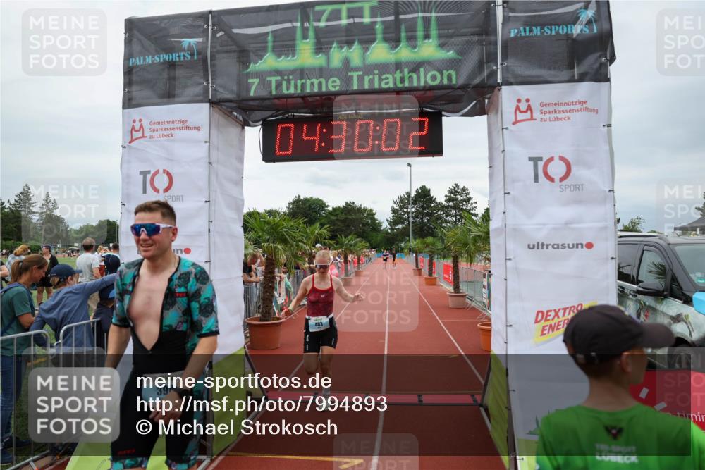 15.06.2025 - 7 Türme Triathlon Michael Strokosch http://msf.ph/oto/7994893 15.06.2025 14:30:02 Ziel 398, 403 meine-sportfotos.de