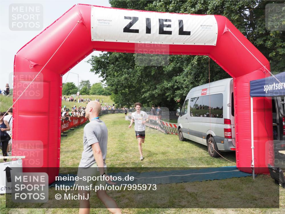 21.06.2025 - 27. Vierlanden-Triathlon MichiJ http://msf.ph/oto/7995973 15.06.2026 11:19:29 Ziel 400, 401 meine-sportfotos.de