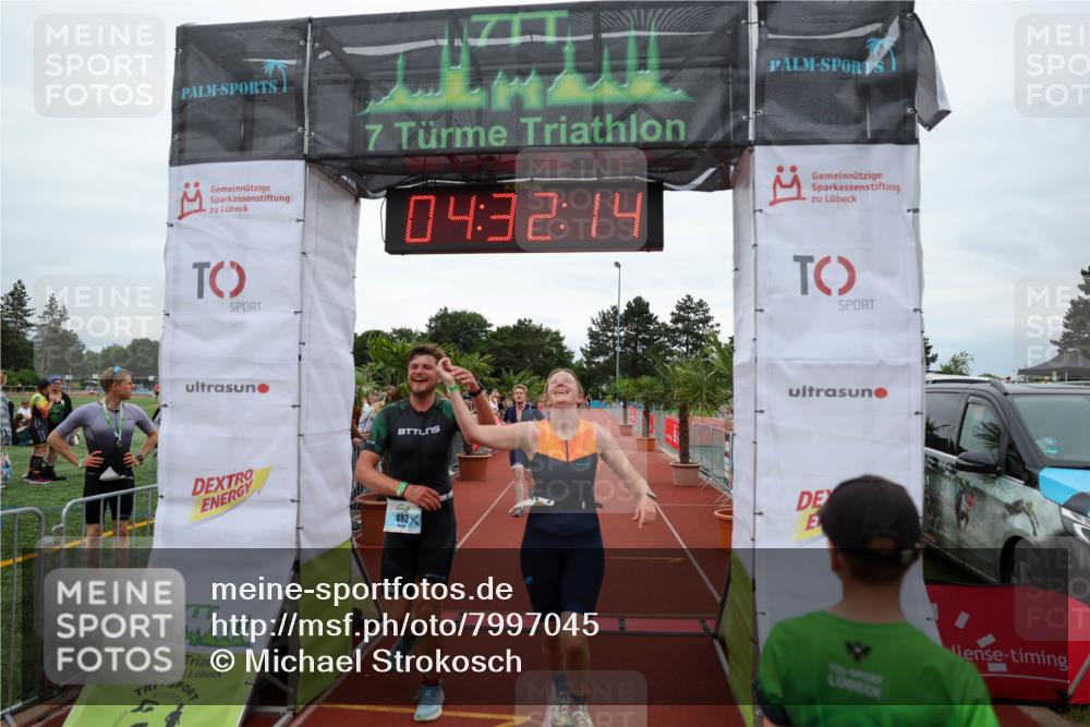 15.06.2025 - 7 Türme Triathlon Michael Strokosch http://msf.ph/oto/7997045 15.06.2025 14:32:13 Ziel 376, 492, 500, 914 meine-sportfotos.de