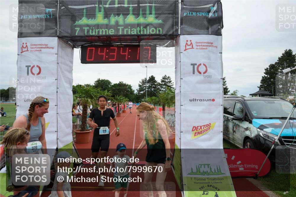 15.06.2025 - 7 Türme Triathlon Michael Strokosch http://msf.ph/oto/7999670 15.06.2025 14:34:16 Ziel 516 meine-sportfotos.de