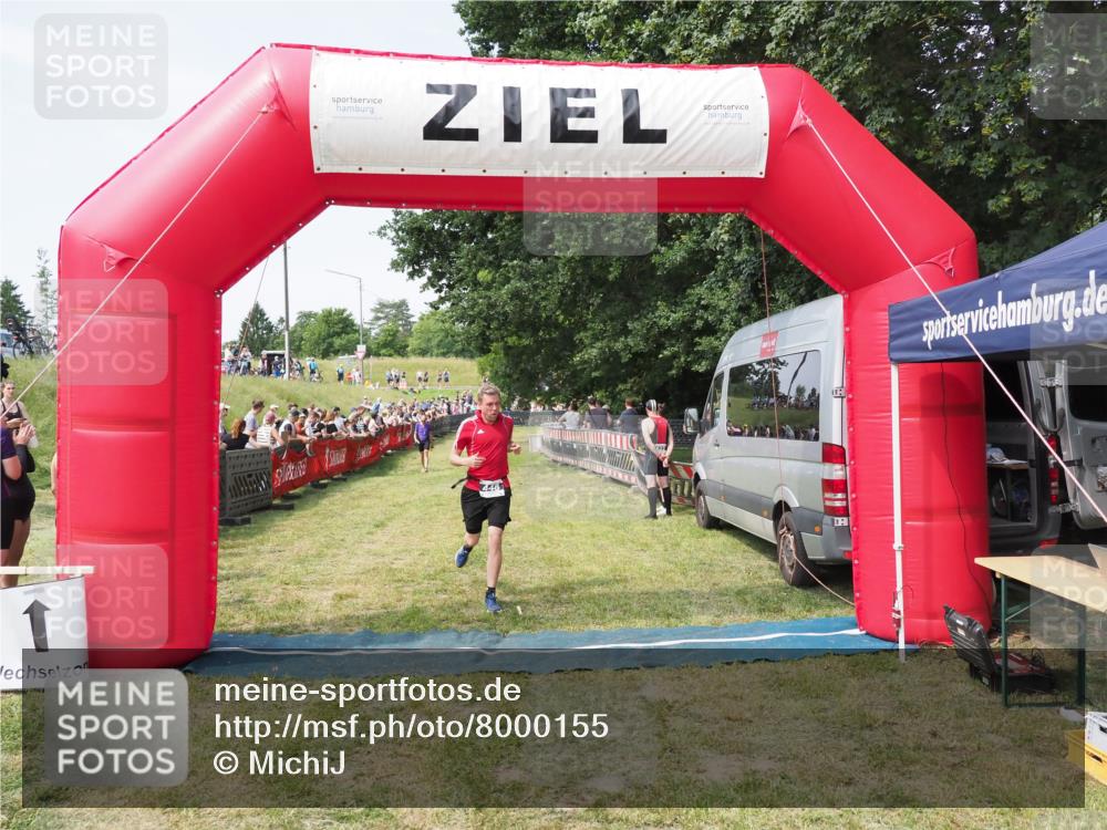 21.06.2025 - 27. Vierlanden-Triathlon MichiJ http://msf.ph/oto/8000155 15.06.2026 11:24:53 Ziel 448 meine-sportfotos.de
