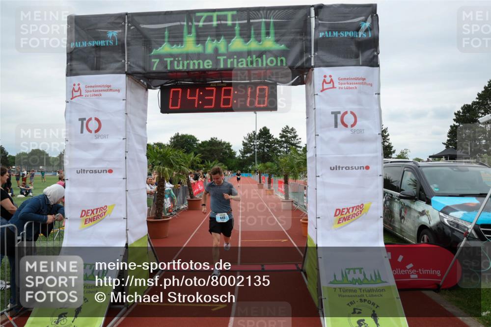 15.06.2025 - 7 Türme Triathlon Michael Strokosch http://msf.ph/oto/8002135 15.06.2025 14:38:10 Ziel 643 meine-sportfotos.de