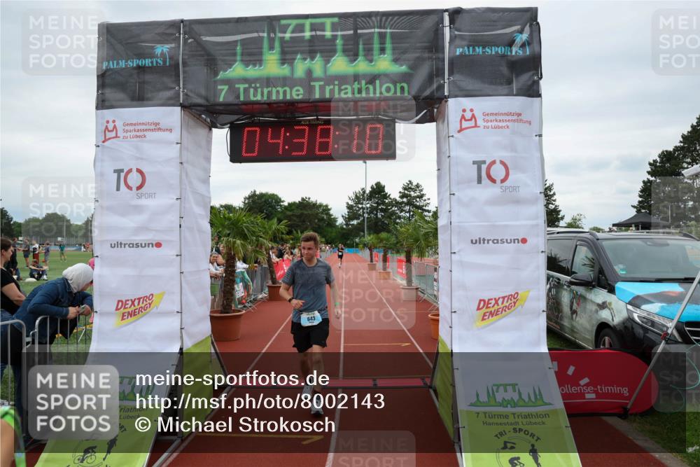 15.06.2025 - 7 Türme Triathlon Michael Strokosch http://msf.ph/oto/8002143 15.06.2025 14:38:10 Ziel 643 meine-sportfotos.de