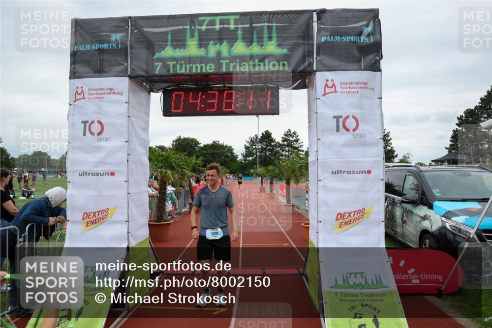 15.06.2025 - 7 Türme Triathlon Michael Strokosch http://msf.ph/oto/8002150 15.06.2025 14:38:10 Ziel 643 meine-sportfotos.de
