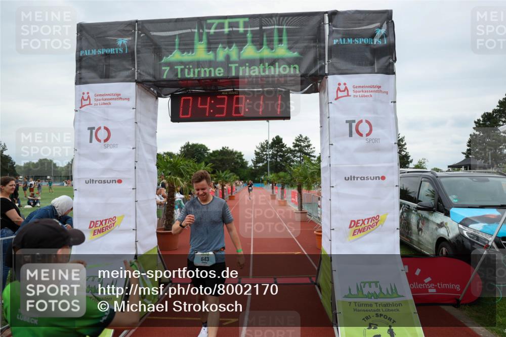 15.06.2025 - 7 Türme Triathlon Michael Strokosch http://msf.ph/oto/8002170 15.06.2025 14:38:11 Ziel 643 meine-sportfotos.de