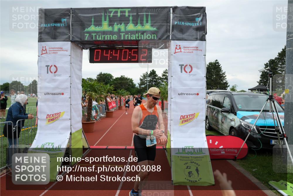 15.06.2025 - 7 Türme Triathlon Michael Strokosch http://msf.ph/oto/8003088 15.06.2025 14:40:52 Ziel 415, 487, 641 meine-sportfotos.de