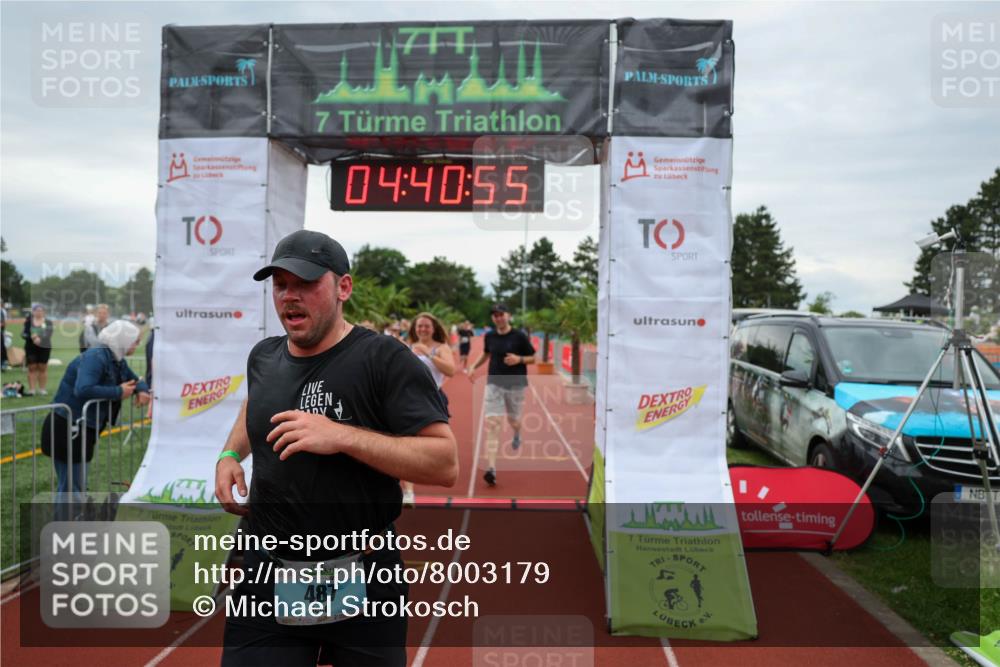 15.06.2025 - 7 Türme Triathlon Michael Strokosch http://msf.ph/oto/8003179 15.06.2025 14:40:55 Ziel 415, 487, 641 meine-sportfotos.de