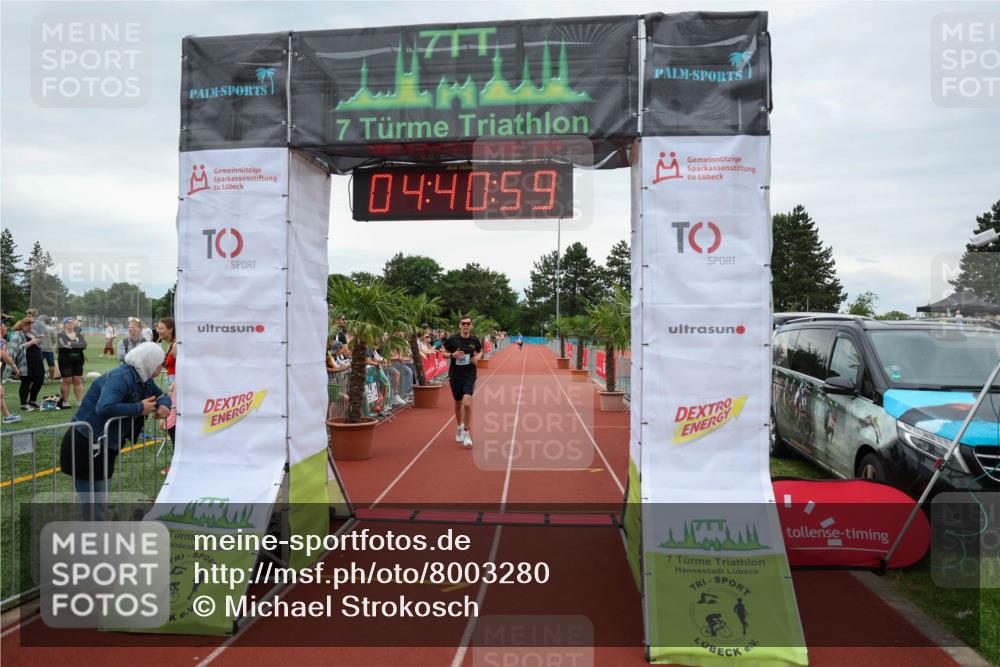 15.06.2025 - 7 Türme Triathlon Michael Strokosch http://msf.ph/oto/8003280 15.06.2025 14:40:59 Ziel 415, 487, 596 meine-sportfotos.de