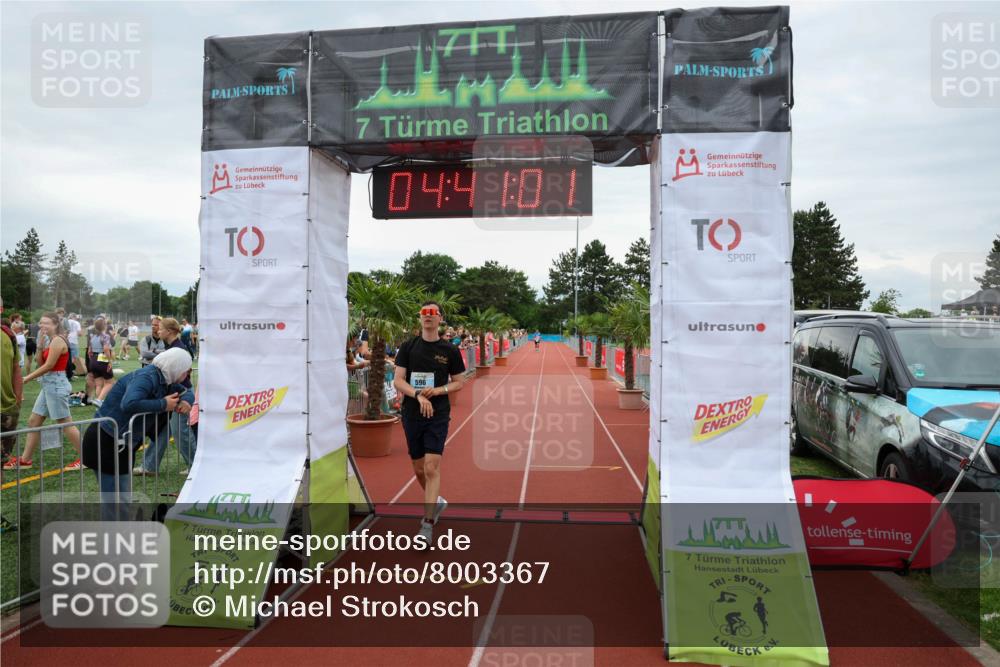15.06.2025 - 7 Türme Triathlon Michael Strokosch http://msf.ph/oto/8003367 15.06.2025 14:41:00 Ziel 415, 487, 596 meine-sportfotos.de