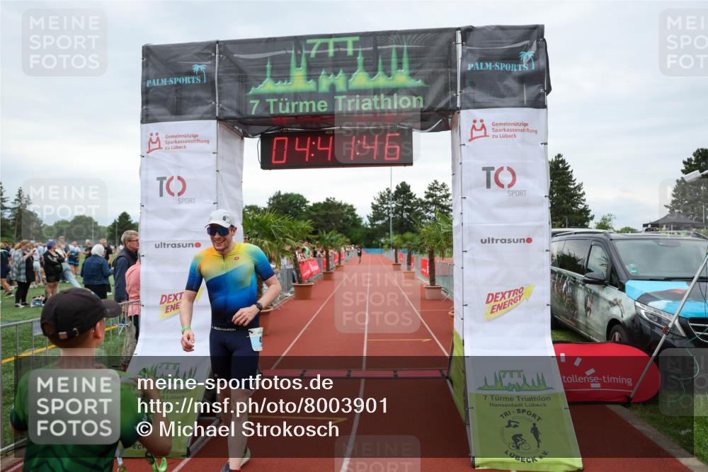 15.06.2025 - 7 Türme Triathlon Michael Strokosch http://msf.ph/oto/8003901 15.06.2025 14:41:46 Ziel 456 meine-sportfotos.de