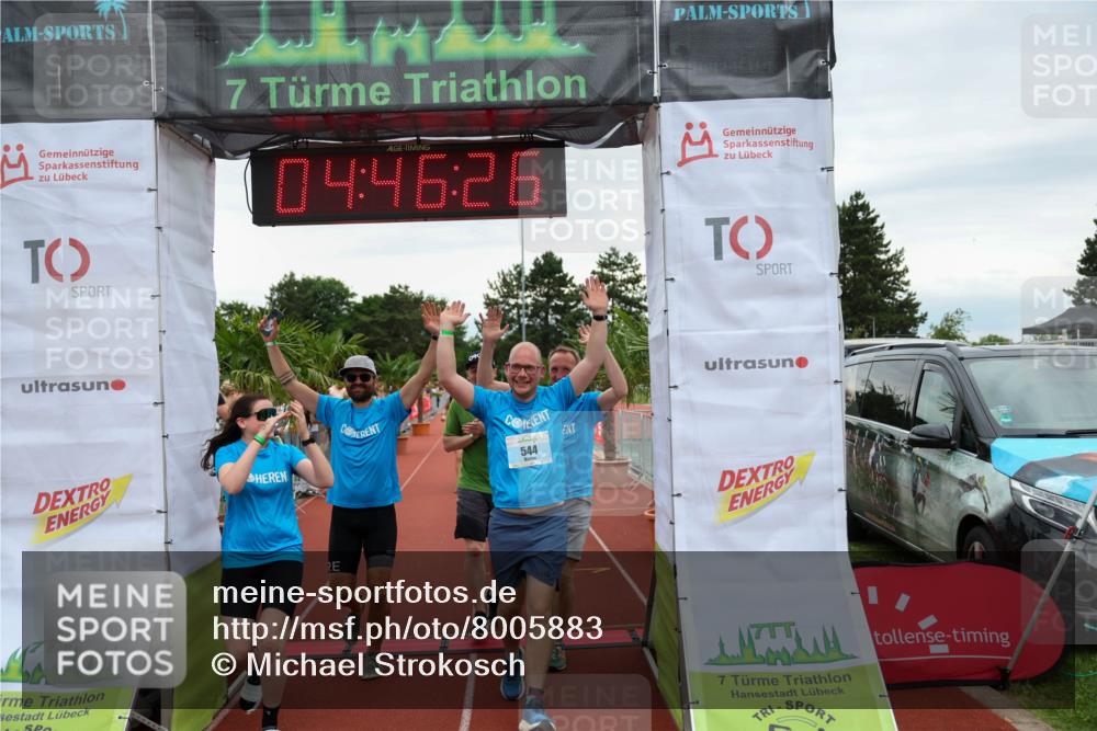 15.06.2025 - 7 Türme Triathlon Michael Strokosch http://msf.ph/oto/8005883 15.06.2025 14:46:25 Ziel 340, 544, 714 meine-sportfotos.de