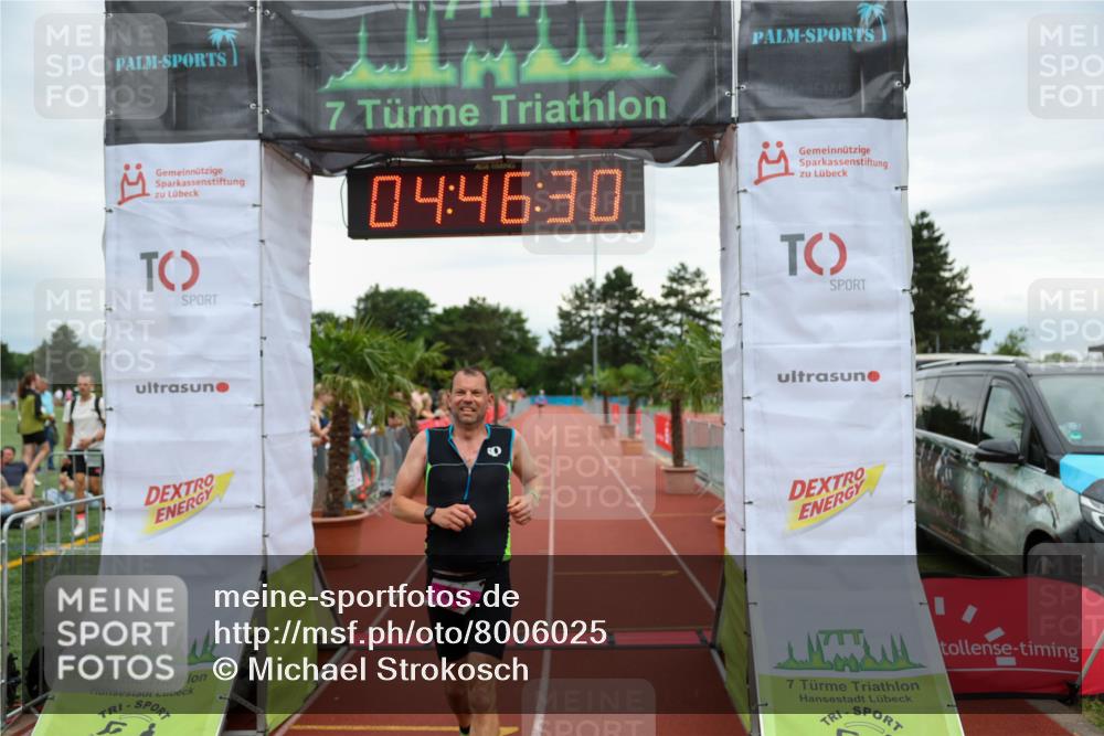 15.06.2025 - 7 Türme Triathlon Michael Strokosch http://msf.ph/oto/8006025 15.06.2025 14:46:29 Ziel 340, 544, 714 meine-sportfotos.de