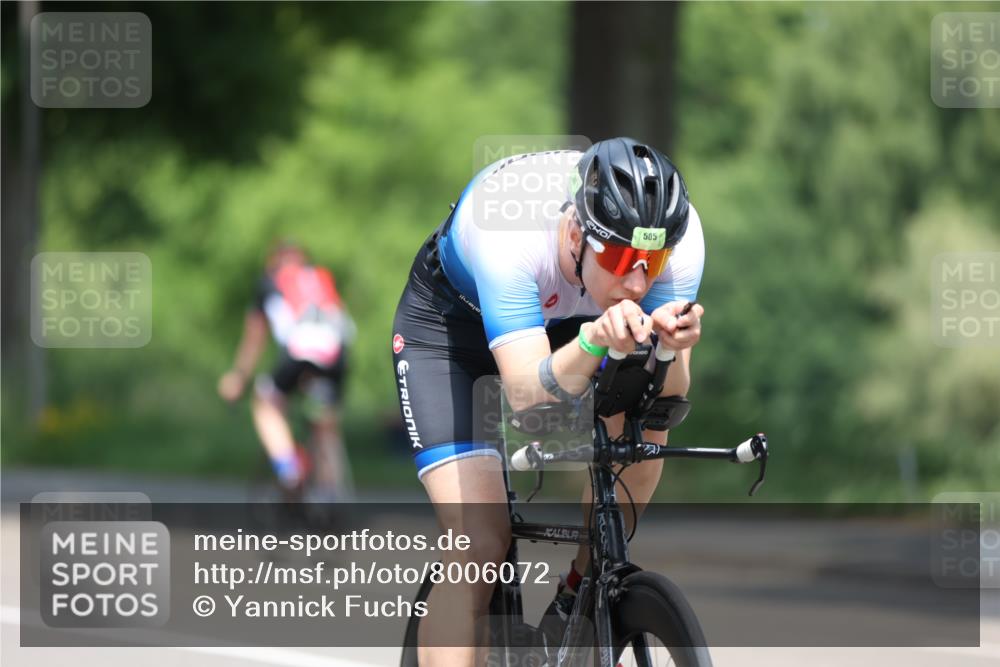 15.06.2025 - 7 Türme Triathlon Yannick Fuchs http://msf.ph/oto/8006072 15.06.2025 12:38:40 Radfahren 555, 593 meine-sportfotos.de