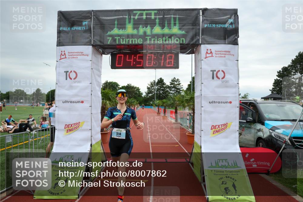 15.06.2025 - 7 Türme Triathlon Michael Strokosch http://msf.ph/oto/8007862 15.06.2025 14:50:18 Ziel 514 meine-sportfotos.de