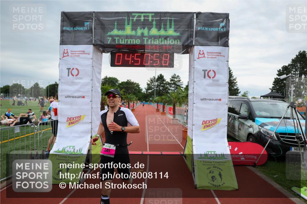 15.06.2025 - 7 Türme Triathlon Michael Strokosch http://msf.ph/oto/8008114 15.06.2025 14:50:58 Ziel 341 meine-sportfotos.de
