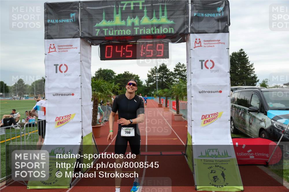 15.06.2025 - 7 Türme Triathlon Michael Strokosch http://msf.ph/oto/8008545 15.06.2025 14:51:59 Ziel 200 meine-sportfotos.de