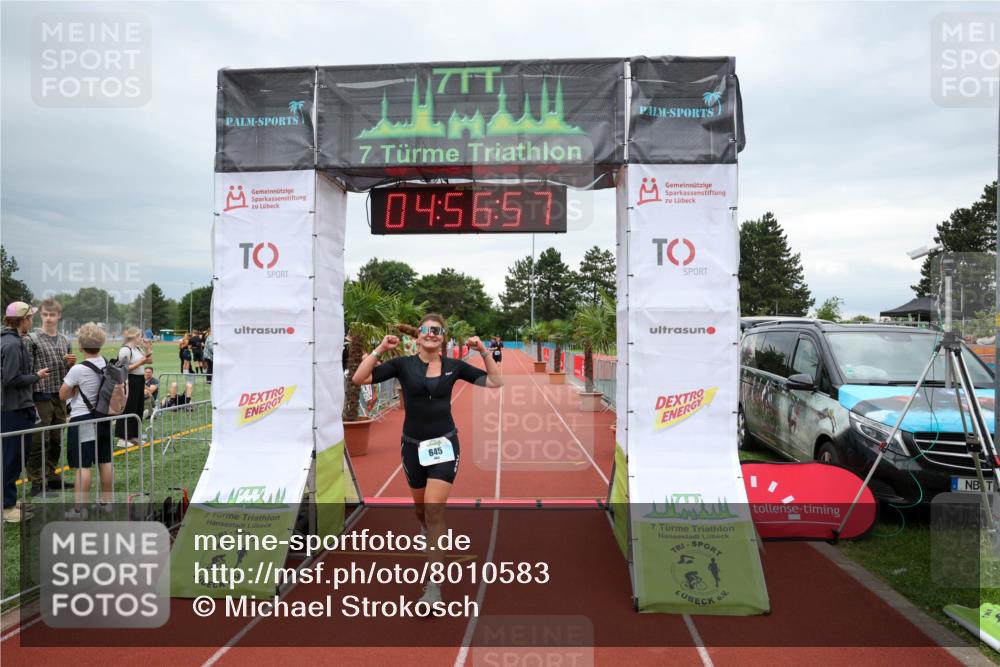 15.06.2025 - 7 Türme Triathlon Michael Strokosch http://msf.ph/oto/8010583 15.06.2025 14:56:56 Ziel 645 meine-sportfotos.de