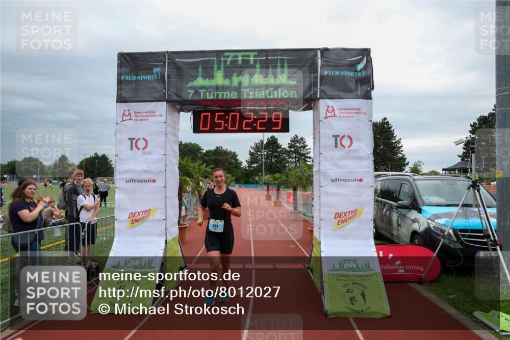 15.06.2025 - 7 Türme Triathlon Michael Strokosch http://msf.ph/oto/8012027 15.06.2025 15:02:29 Ziel 491 meine-sportfotos.de