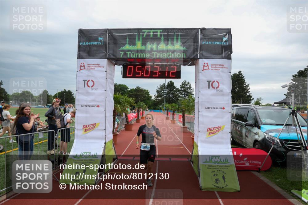 15.06.2025 - 7 Türme Triathlon Michael Strokosch http://msf.ph/oto/8012130 15.06.2025 15:03:12 Ziel 401 meine-sportfotos.de