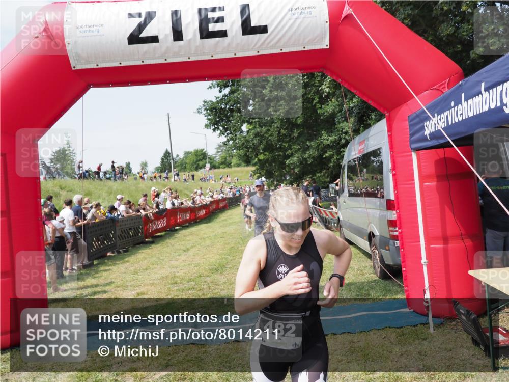 21.06.2025 - 27. Vierlanden-Triathlon MichiJ http://msf.ph/oto/8014211 15.06.2026 11:31:04 Ziel 131, 482, 546 meine-sportfotos.de