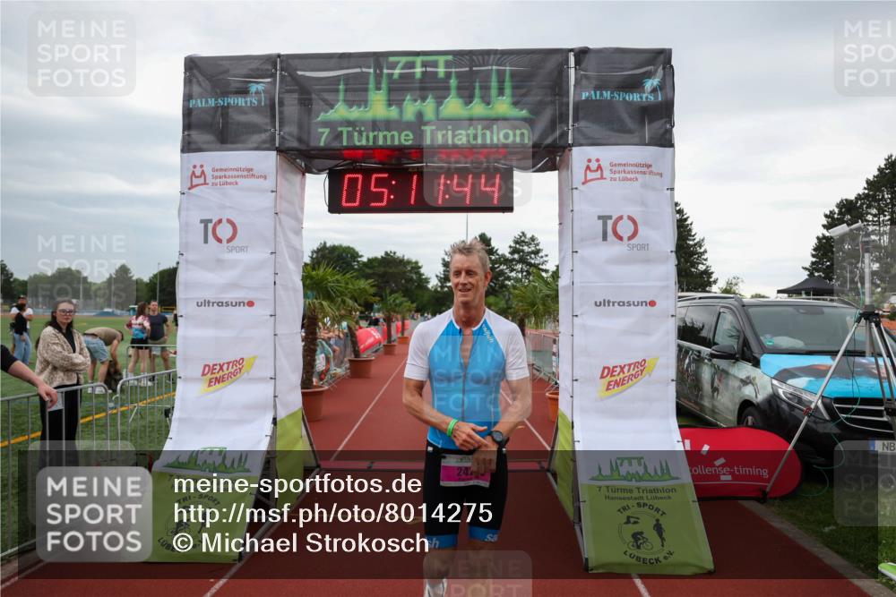 15.06.2025 - 7 Türme Triathlon Michael Strokosch http://msf.ph/oto/8014275 15.06.2025 15:11:44 Ziel 242 meine-sportfotos.de