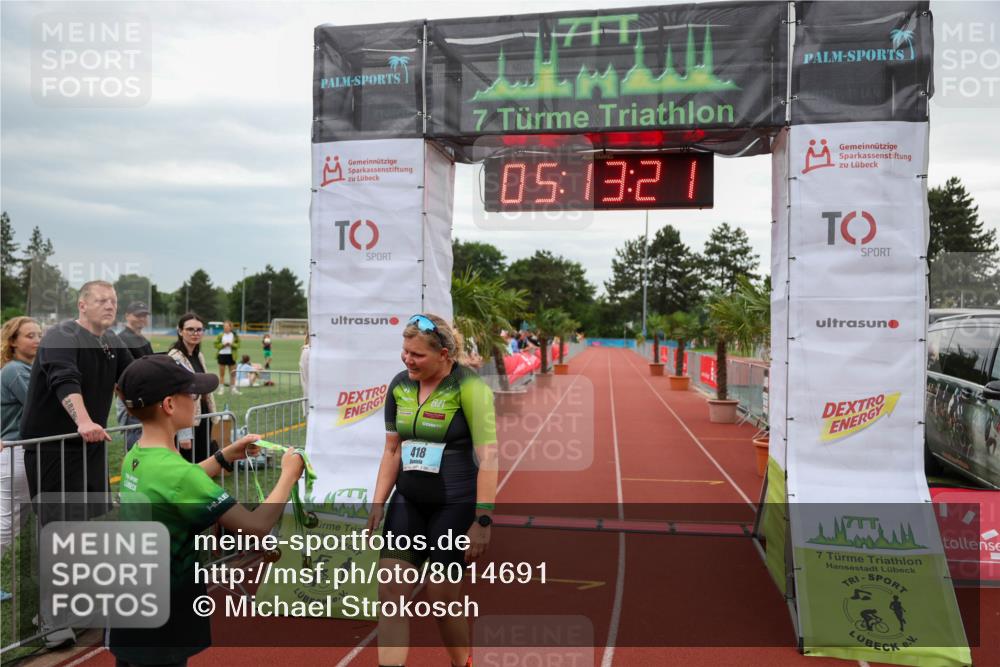 15.06.2025 - 7 Türme Triathlon Michael Strokosch http://msf.ph/oto/8014691 15.06.2025 15:13:21 Ziel 418 meine-sportfotos.de