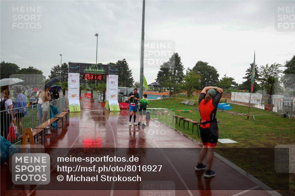 15.06.2025 - 7 Türme Triathlon Michael Strokosch http://msf.ph/oto/8016927 15.06.2025 15:31:10 Ziel  meine-sportfotos.de