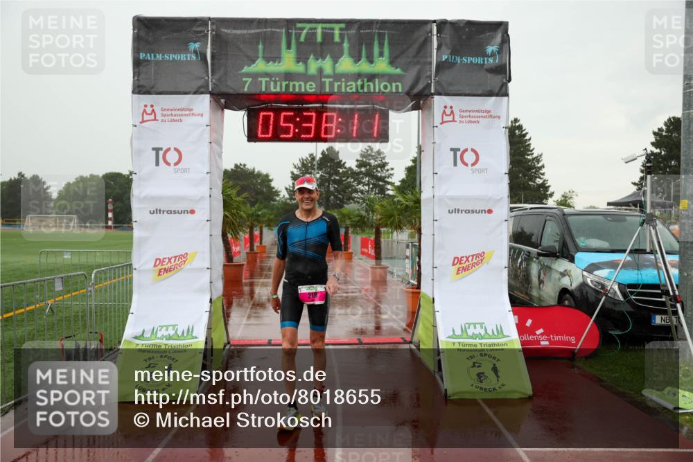 15.06.2025 - 7 Türme Triathlon Michael Strokosch http://msf.ph/oto/8018655 15.06.2025 15:38:11 Ziel 218 meine-sportfotos.de