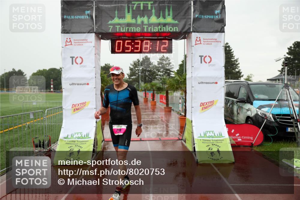 15.06.2025 - 7 Türme Triathlon Michael Strokosch http://msf.ph/oto/8020753 15.06.2025 15:38:12 Ziel 218 meine-sportfotos.de