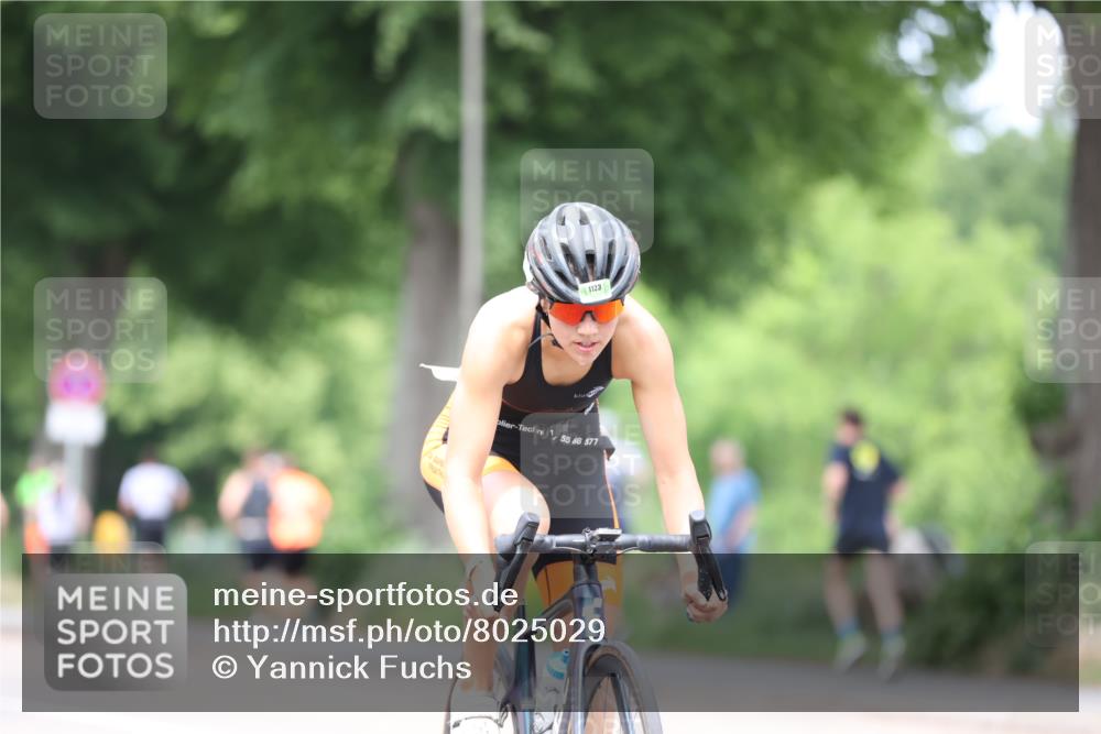 15.06.2025 - 7 Türme Triathlon Yannick Fuchs http://msf.ph/oto/8025029 15.06.2025 13:38:45 Radfahren 303, 1130 meine-sportfotos.de