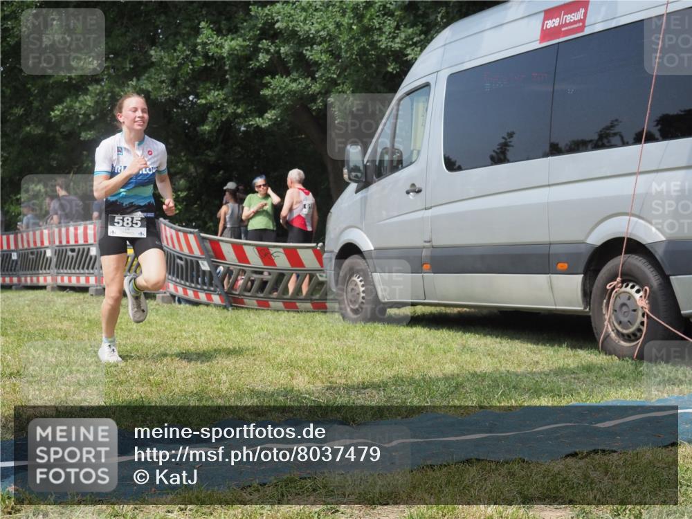 21.06.2025 - 27. Vierlanden-Triathlon KatJ http://msf.ph/oto/8037479 15.06.2025 11:28:07 Schwimmen  meine-sportfotos.de
