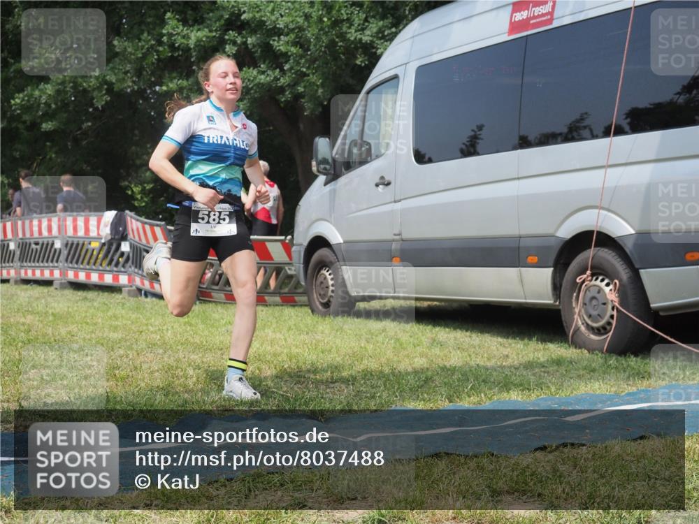 21.06.2025 - 27. Vierlanden-Triathlon KatJ http://msf.ph/oto/8037488 15.06.2025 11:28:08 Schwimmen  meine-sportfotos.de