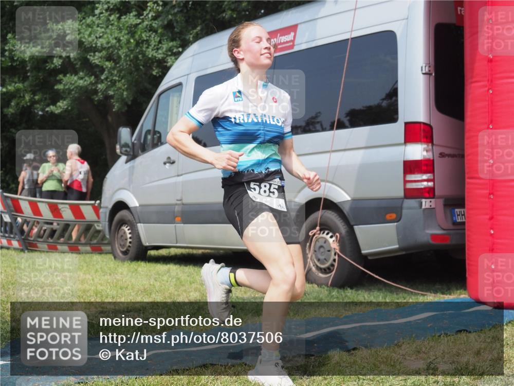 21.06.2025 - 27. Vierlanden-Triathlon KatJ http://msf.ph/oto/8037506 15.06.2025 11:28:08 Schwimmen  meine-sportfotos.de